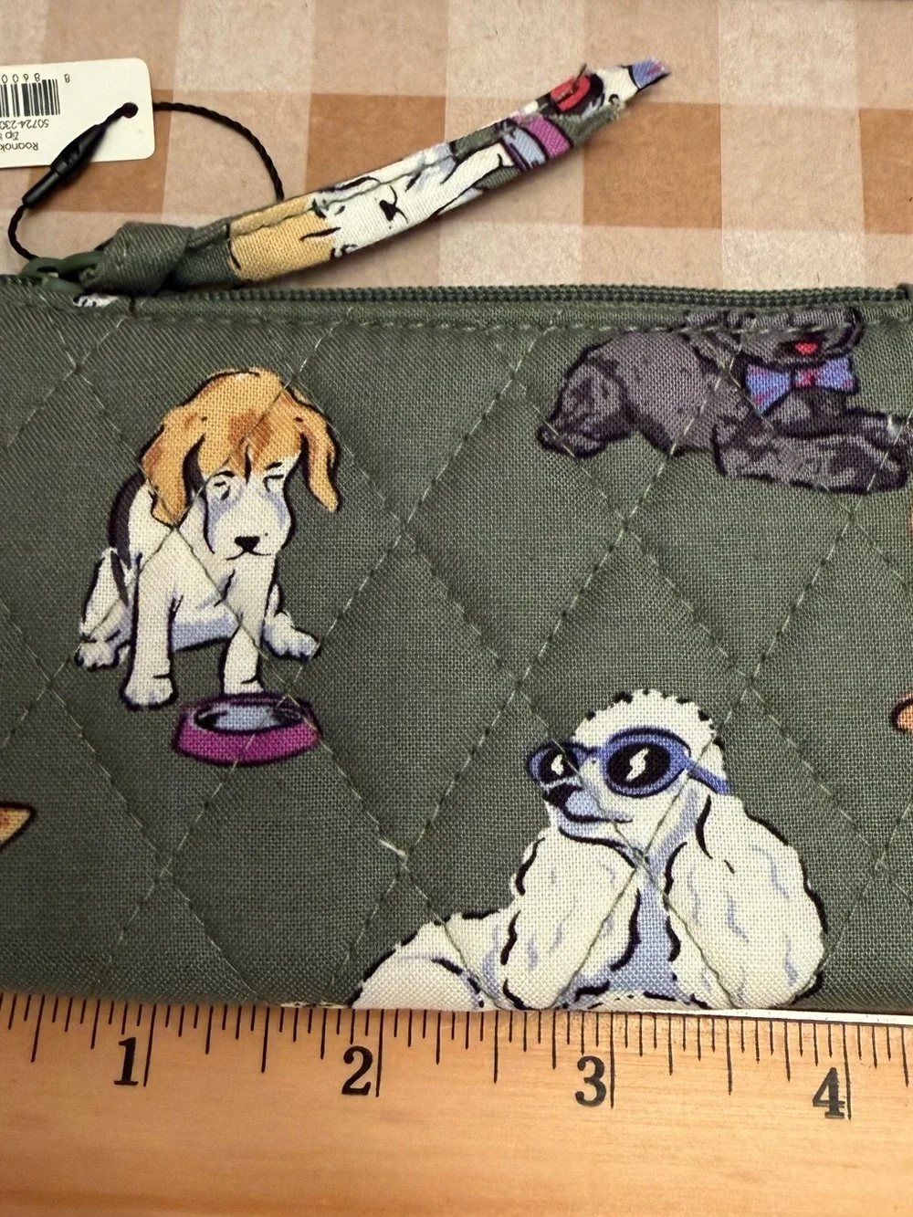 Vera Bradley Zip ID Case In Dog Park Pattern New With Tag